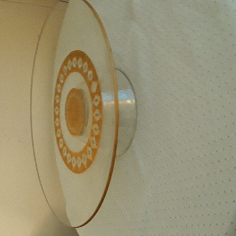 Mid Century Modern Glass Cake Plate